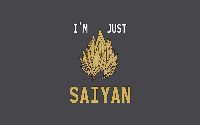 I'm Just Saiyan Dragon Ball Z Minimalist Design