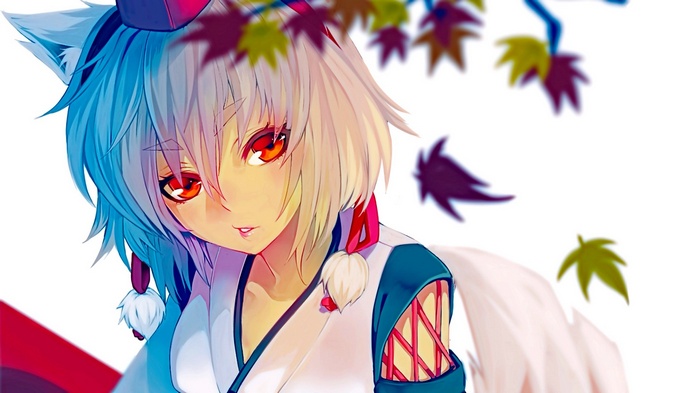 Inubashiri Momiji from Touhou with wolf ears and tail