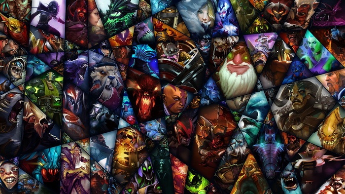 Dota 2 Characters Collage