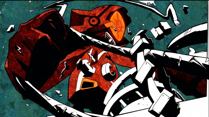 FLCL Canti in battle