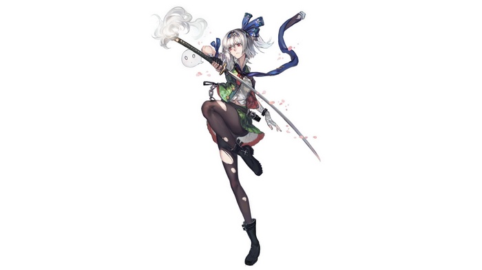 Konpaku Youmu from Touhou with a katana