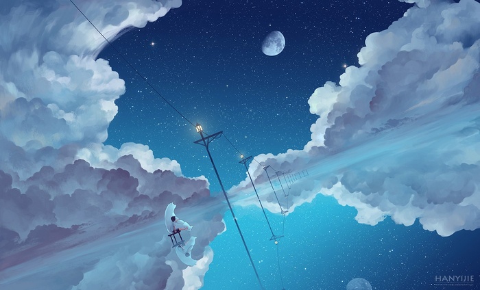 Moon anime wallpaper: Hãy để màn hình của bạn được chiếu sáng bởi ánh trăng xanh tuyệt đẹp cùng với nhân vật anime yêu thích của bạn. Bạn sẽ cảm thấy bình yên và say mê trước cảnh sắc tuyệt vời này.