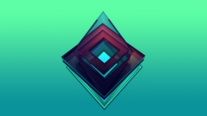 Abstract geometric shapes by Justin Maller