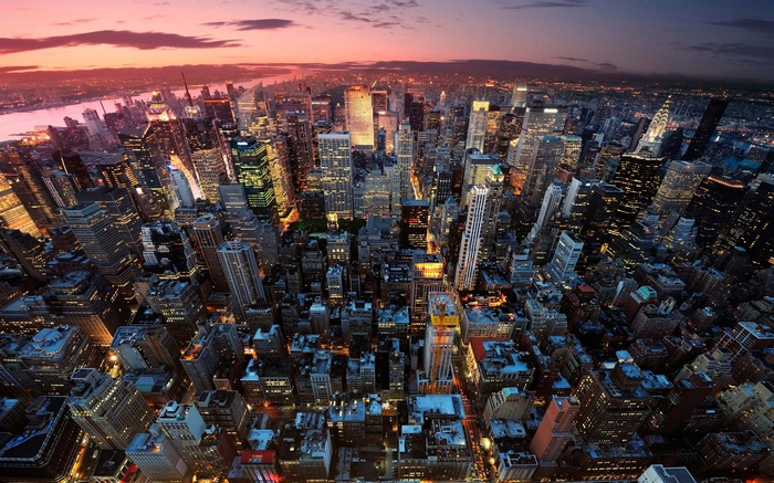 New York City Skyline at Dusk