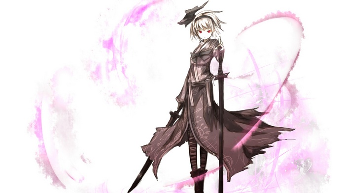 Konpaku Youmu from Touhou with swords