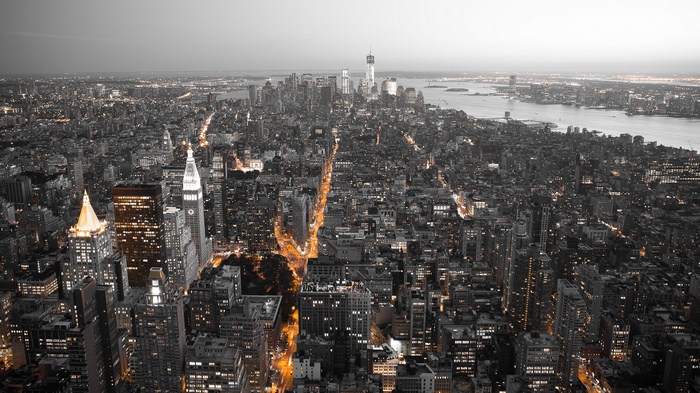 New York City Skyline at Dusk