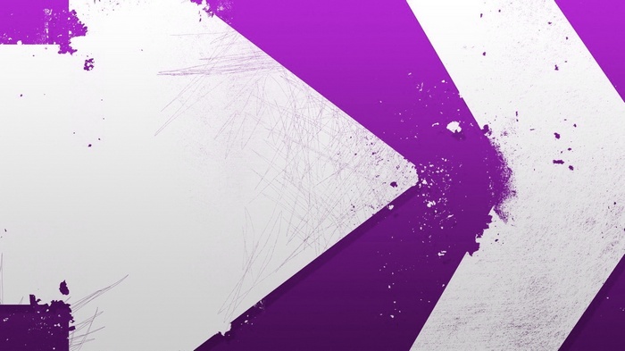 Abstract purple and white arrows with grunge texture