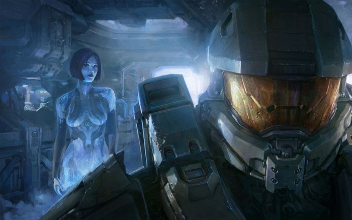 Master Chief and Cortana in Halo 4