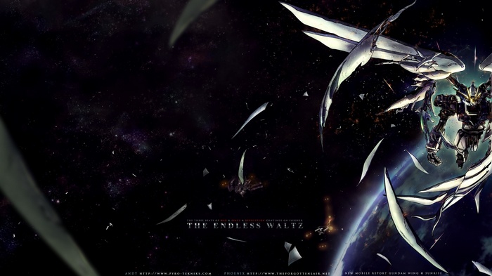 Mobile Suit Gundam Wing: Endless Waltz Mech in Space