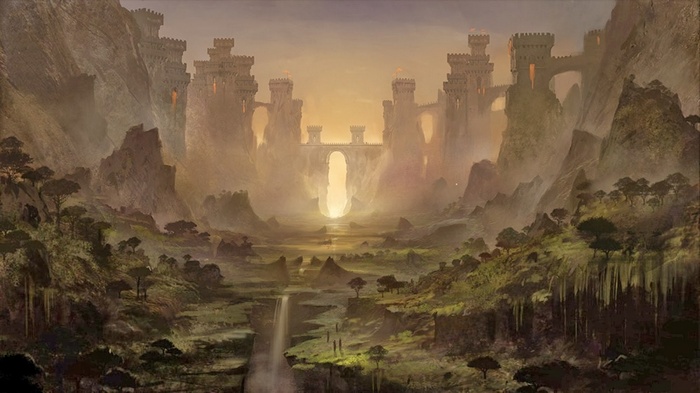 Battlegrounds of Eldhelm fantasy city landscape