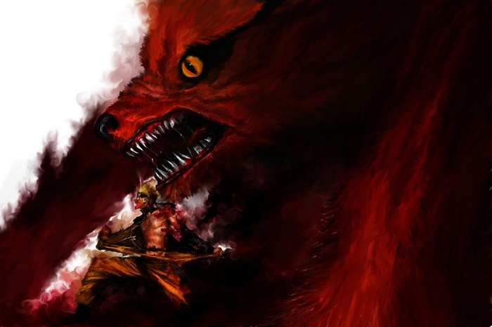 Naruto and the Nine-Tails Fox