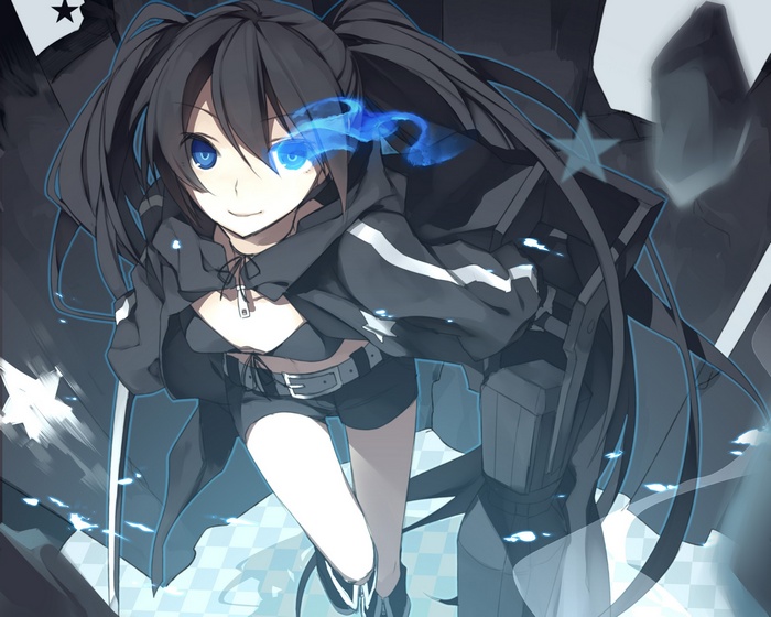 Strength (Black Rock Shooter) with blue flame eye