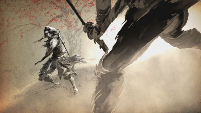 Yaiba: Ninja Gaiden Z art with two samurai warriors