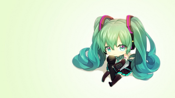 anime girls, anime, Vocaloid, Hatsune Miku, chibi