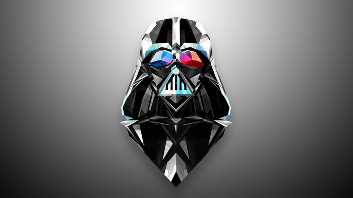 Geometric Darth Vader Artwork by Justin Maller