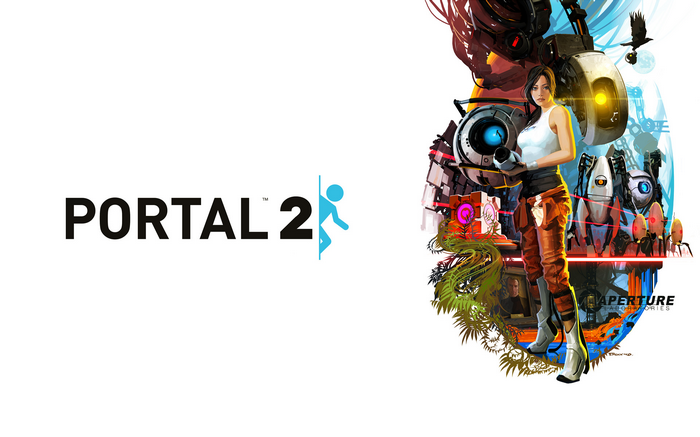 Portal 2 video game cover art