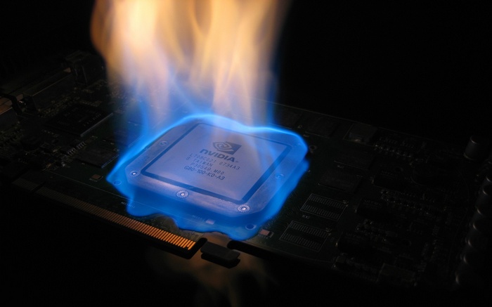 Nvidia GPU on fire