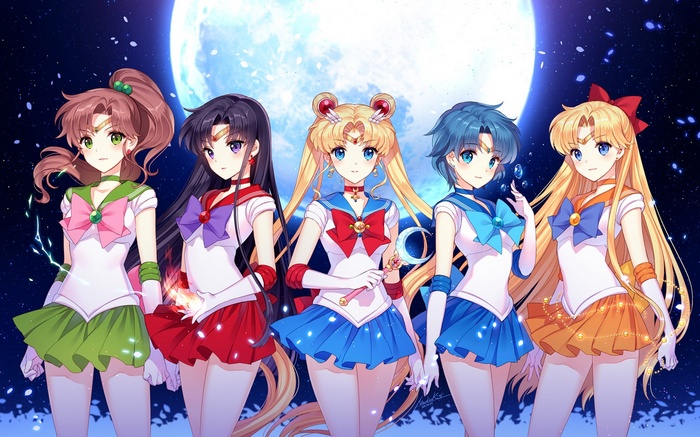 anime, anime girls, Sailor Moon, Moon