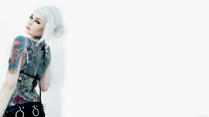 Kristen Leanne with full body tattoos