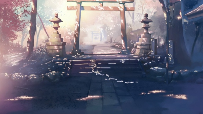 5 Centimeters Per Second Anime Torii Gate Path