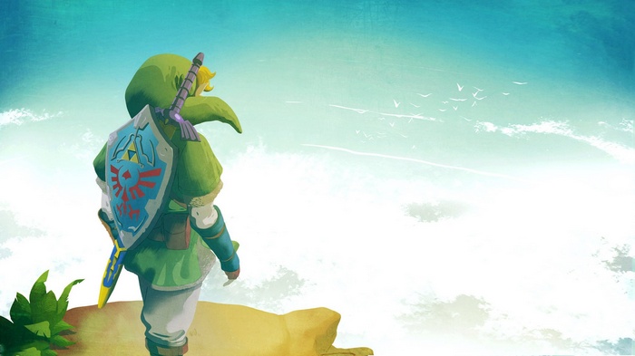 Link with Hylian Shield and Master Sword