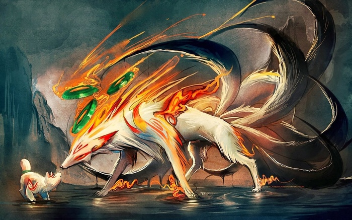 artwork video games Okami