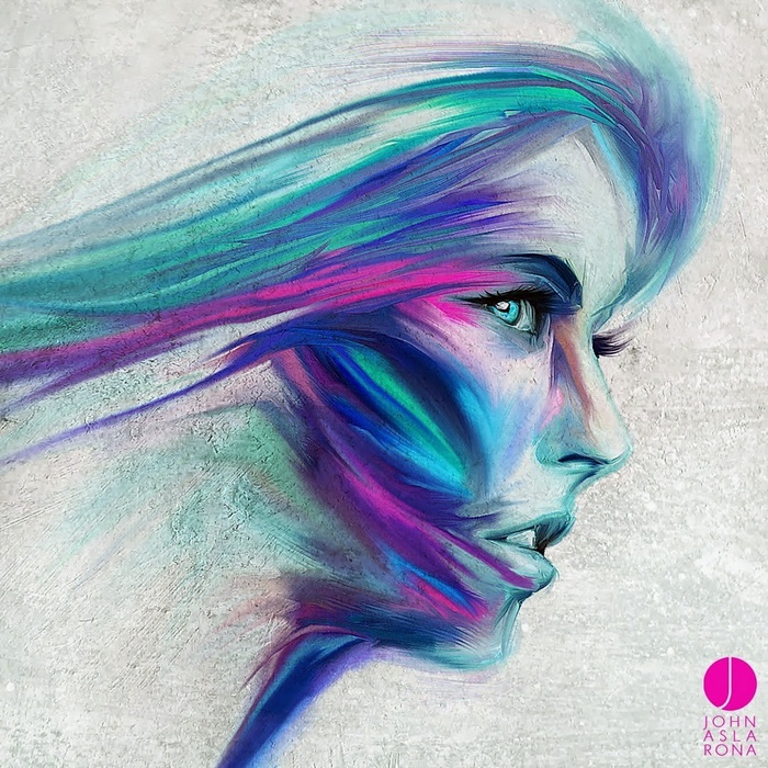 Abstract profile of a woman by John Aslarona