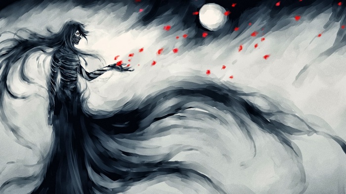 Bleach NanFe Mugetsu Kurosaki Ichigo Petals Flower Petals Bandage Anime Fan Art