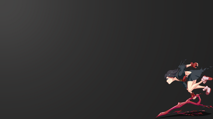 Ryuko Matoi with a bloody sword
