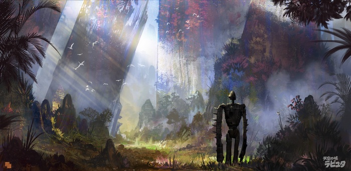 Castle in the Sky Robot in a Jungle