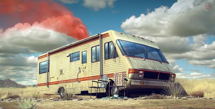Breaking Bad RV in the Desert