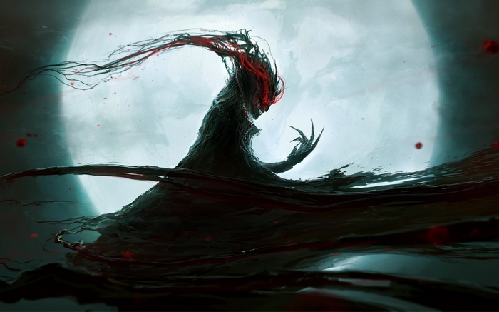 demon Moon fantasy art dark fantasy artwork dark