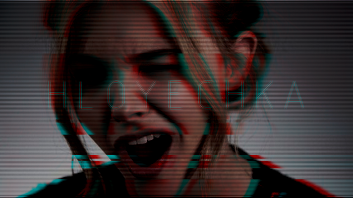 Chloë Grace Moretz with anaglyph 3D effect