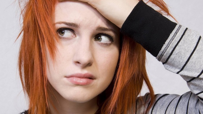 Hayley Williams with red hair