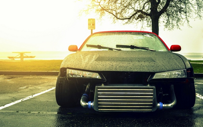 Nissan Silvia sports car with intercooler