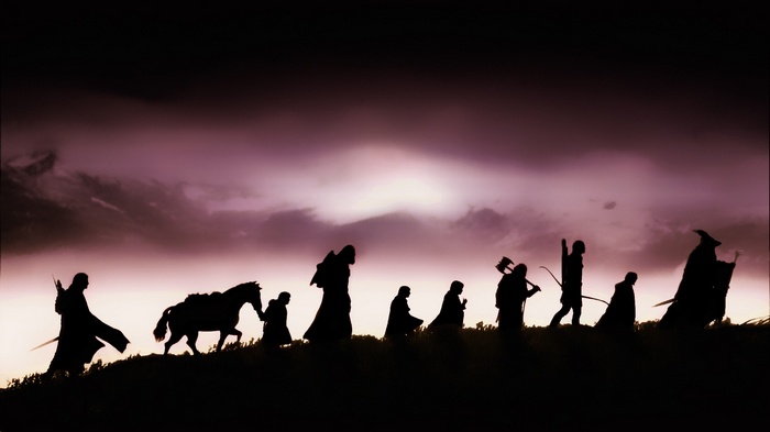 movies silhouette The Lord of the Rings The Fellowship of the Ring The Lord of the Rings
