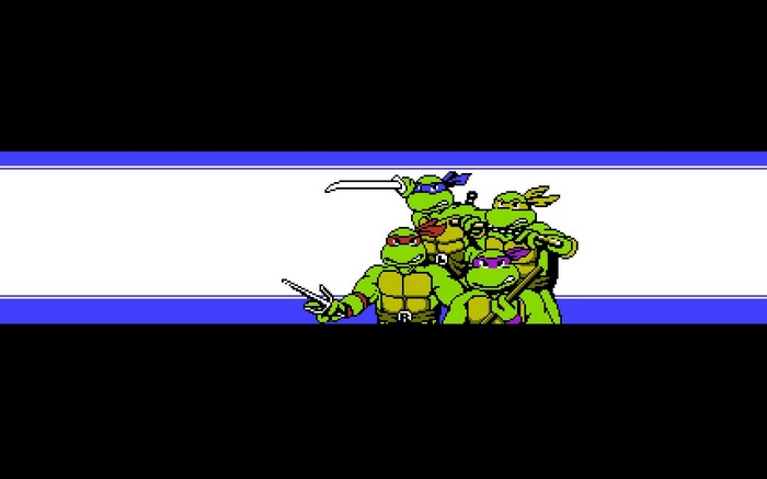 Teenage Mutant Ninja Turtles pixel art from Konami