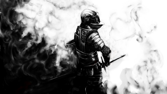 Knight in armor from Demons Souls