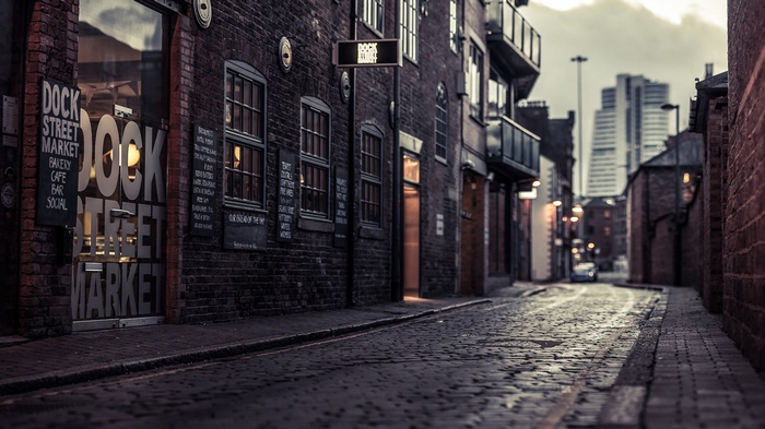 Dock Street Market in Leeds, UK