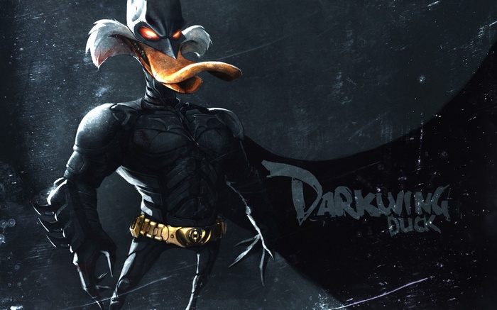 Darkwing Duck as Batman