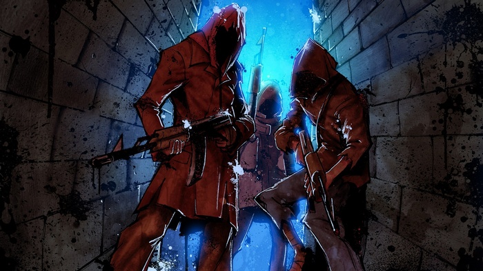 InFamous Reapers with guns in a tunnel