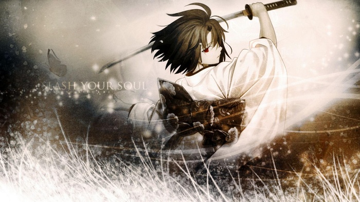 Ryougi Shiki with Katana