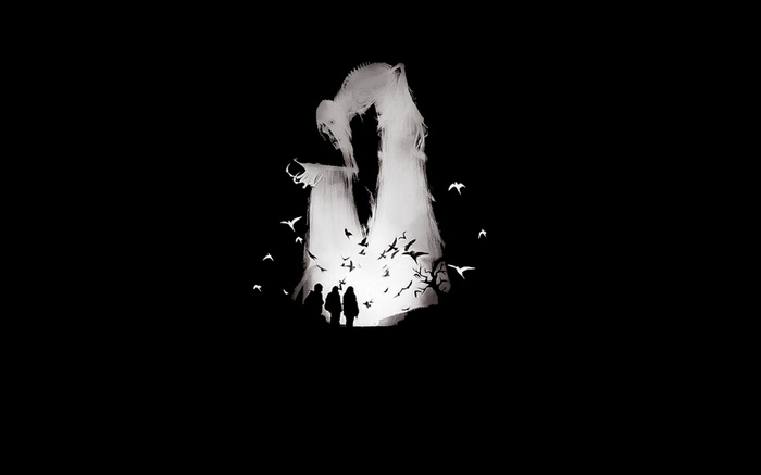 Harry Potter and the Deathly Hallows minimalist artwork