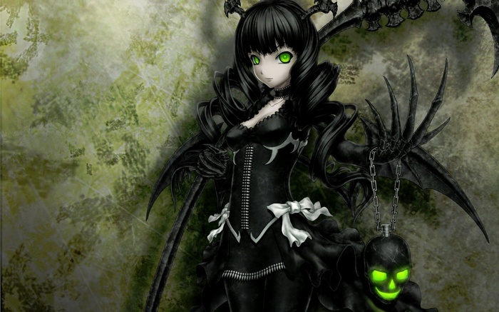Dead Master from Black Rock Shooter with a skull lantern