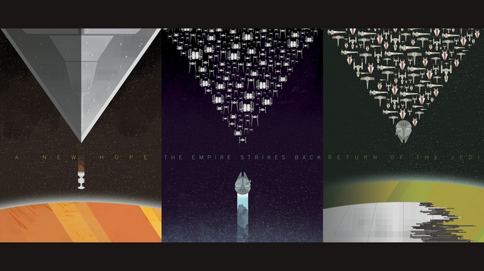 Star Wars: A New Hope, The Empire Strikes Back, Return of the Jedi Posters