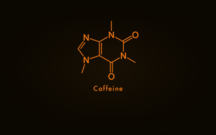 Caffeine chemical structure diagram