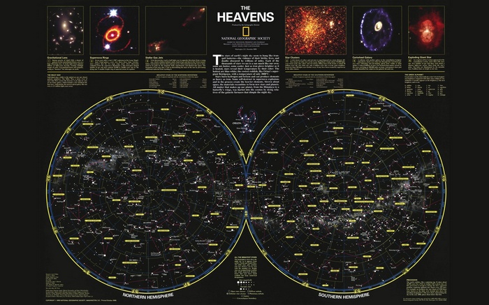 National Geographic, infographics, star map