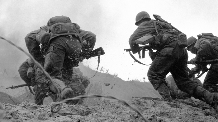 World War II, people, beach, soldier, war, Omaha Beach