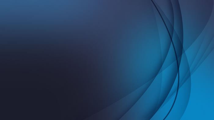 Abstract blue and dark blue flowing shapes