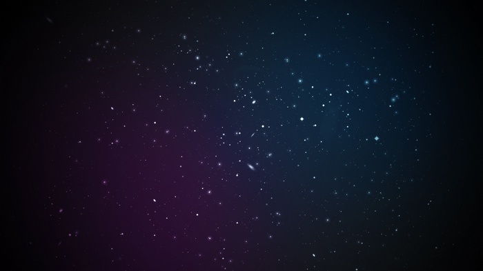 Digital art of a starry galaxy with purple and blue hues